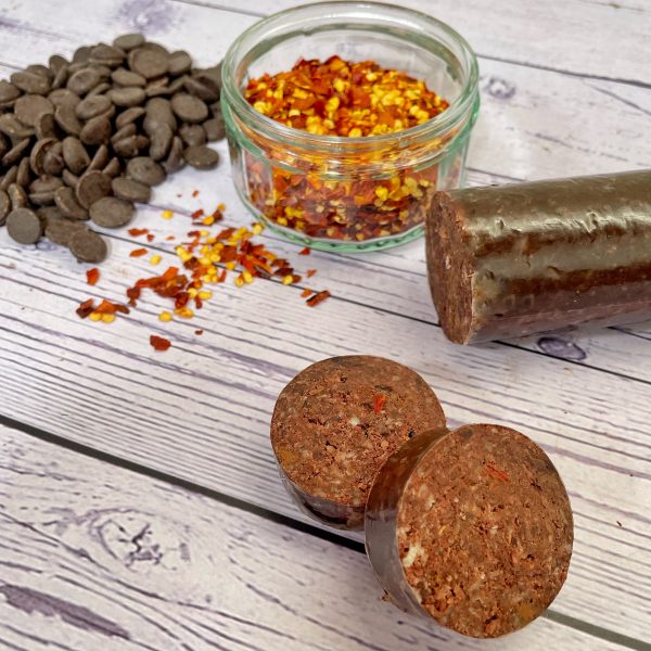 Black Pudding with chocolate and chilli